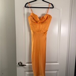 House of CB Orange Dress, M
